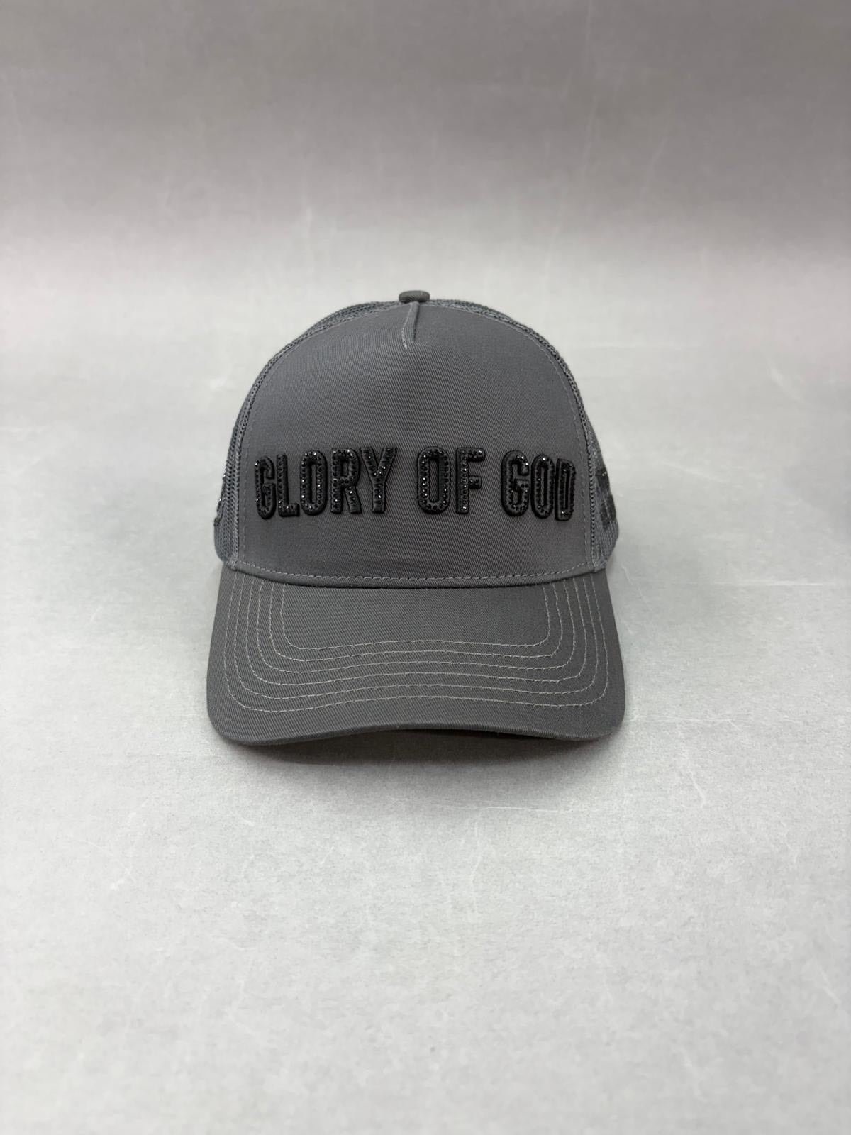 Glory of god hat grey and black