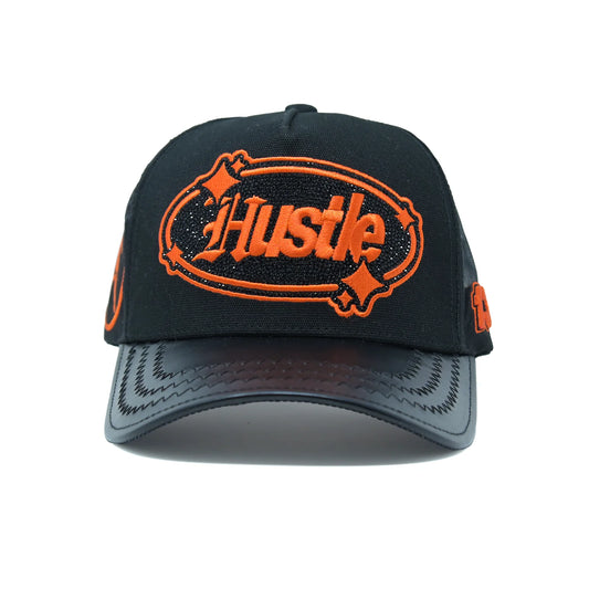 Gold Star Hustle Black Orange Log