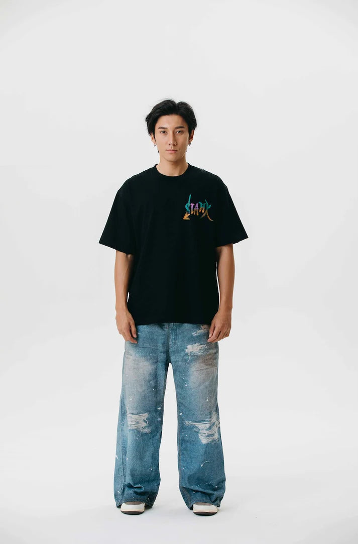 Blahk Colors Spectrum Script Tee