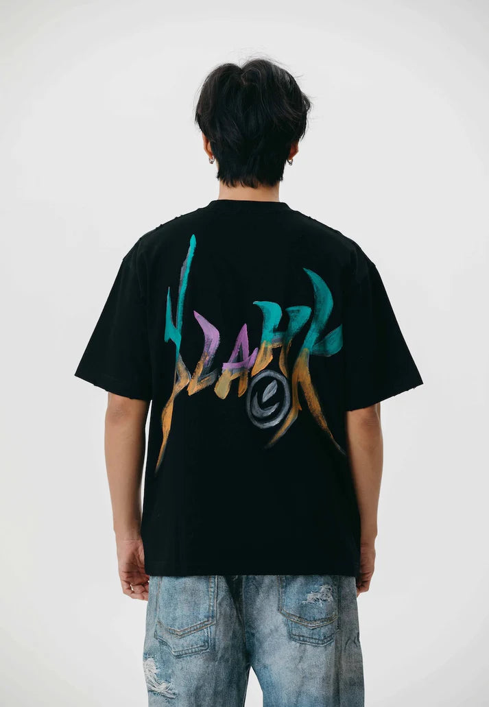 Blahk Colors Spectrum Script Tee
