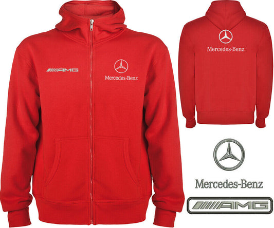 Mercedes AMG Logo on Fleece Jacket Veste Parka Sweater