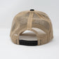 GOLD STAR HAT - FOX TRUCKER HAT BEIGE & BLACK