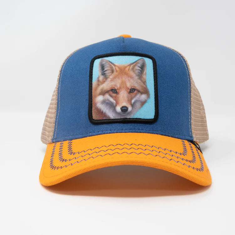 GOLD STAR HAT - FOX 3 TONE TRUCKER HAT