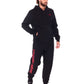 SERGIO TACCHINI BLACK/TANGO RED SWEATPANTS