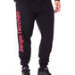 SERGIO TACCHINI BLACK/TANGO RED SWEATPANTS