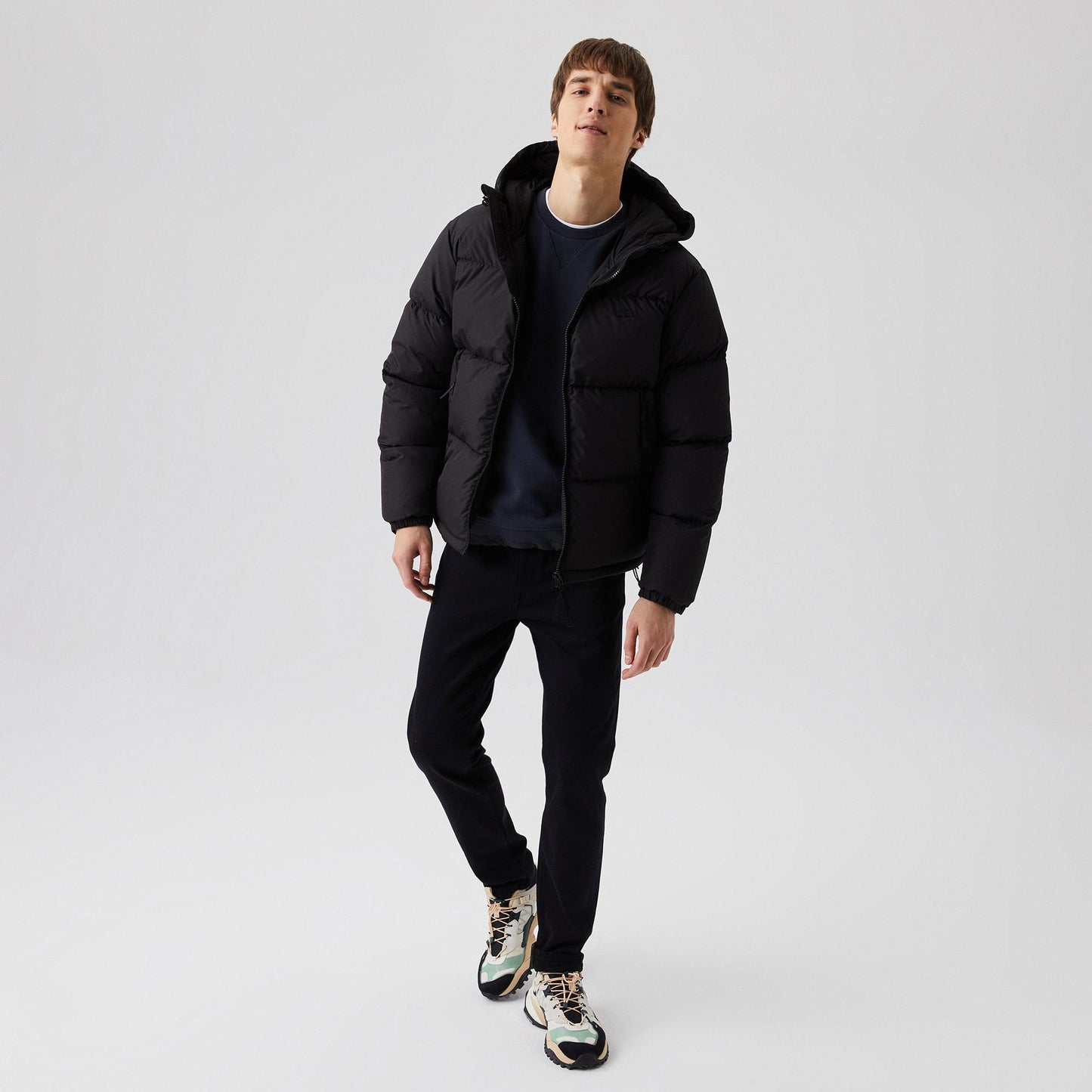 Lacoste Men's Quilted Water-Repellent Short Jacket