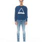 CREW SWEATSHIRT IN CLASSIC BLUE