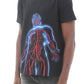 NOVELTY TEE "VEINS" IN BLACK 323A3-TT16A