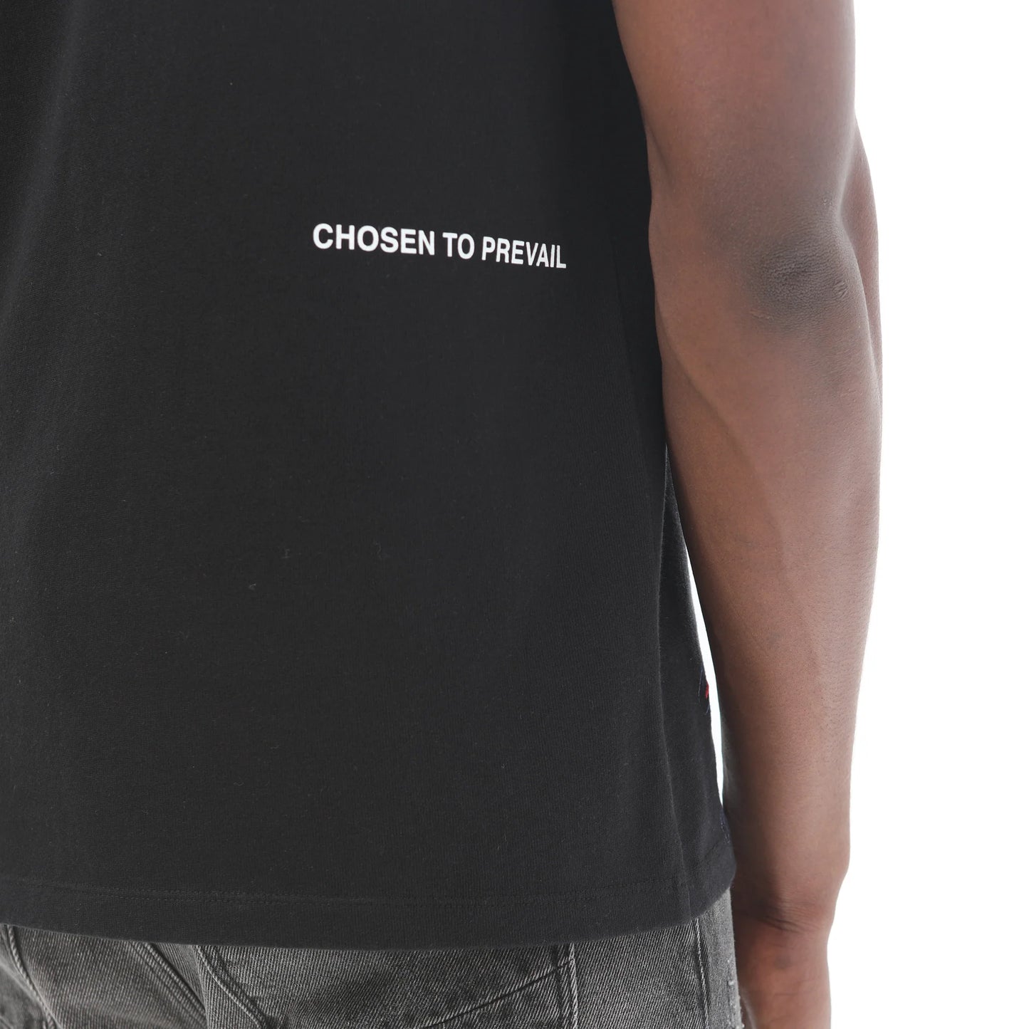 NOVELTY TEE "VEINS" IN BLACK 323A3-TT16A