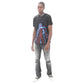NOVELTY TEE "VEINS" IN BLACK 323A3-TT16A