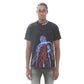 NOVELTY TEE "VEINS" IN BLACK 323A3-TT16A