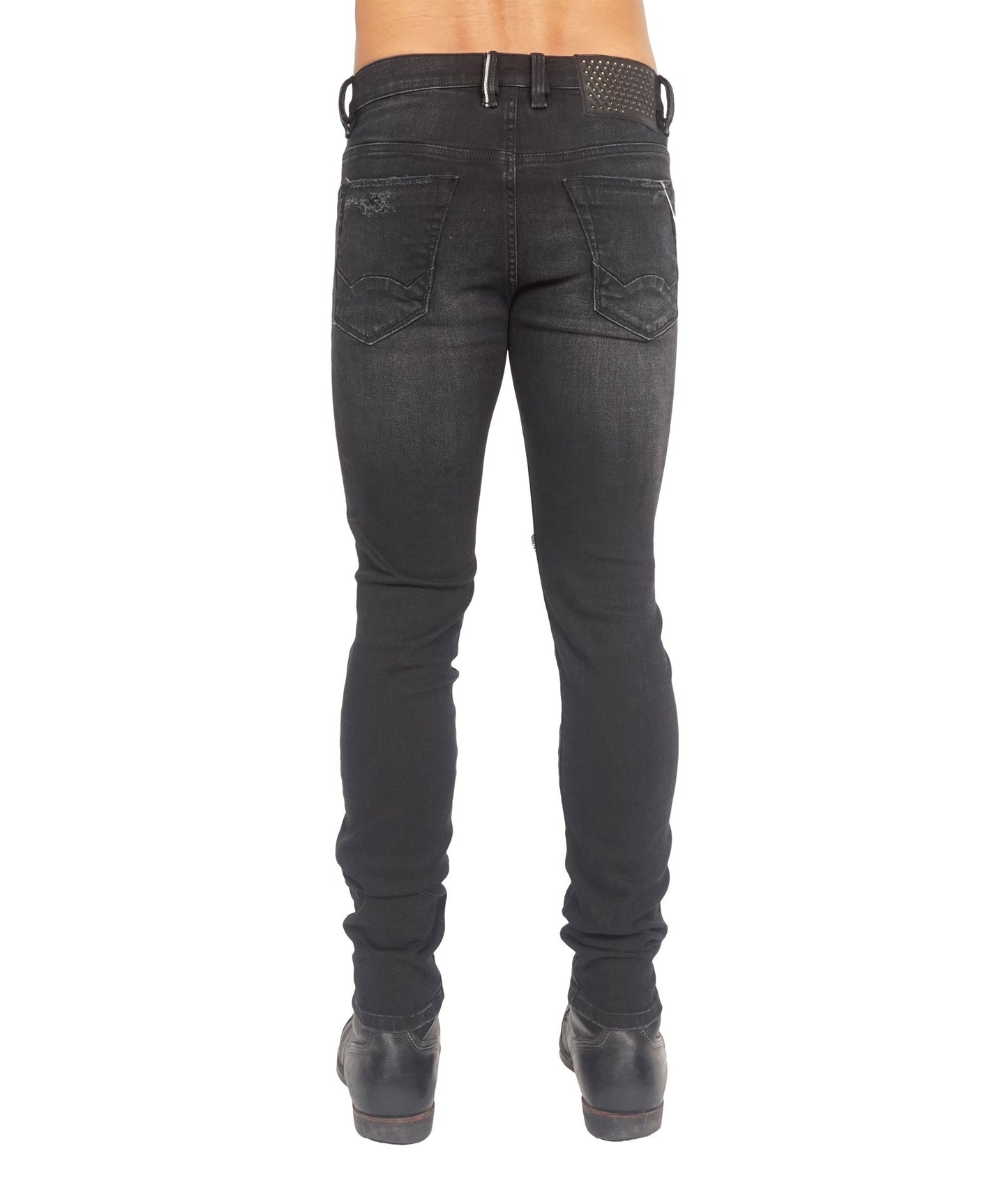 PUNK SUPER SKINNY IN JET BLACK JEANS