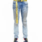 ROCKER SLIM BELTED STRETCH IN VAPOR
