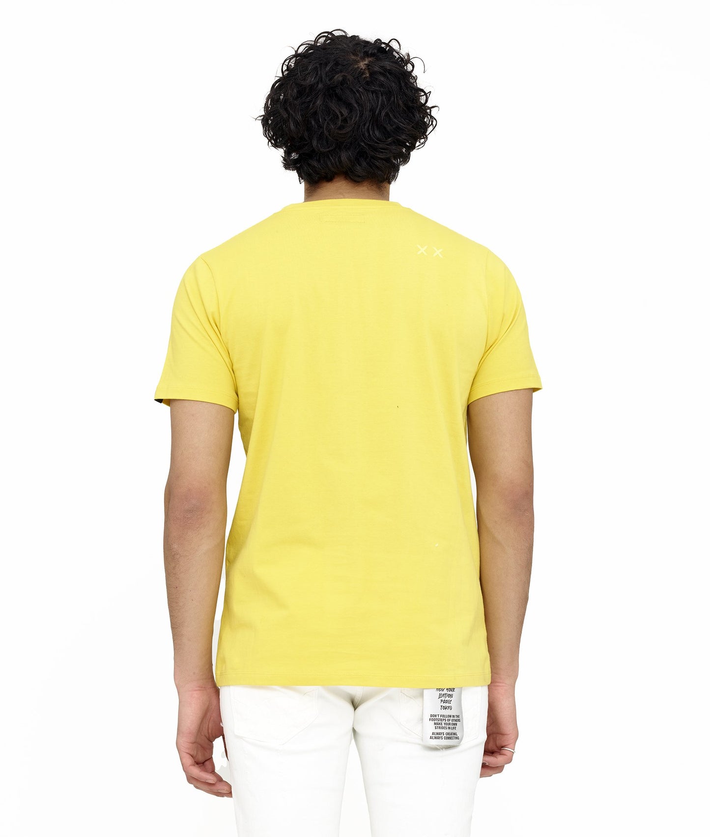 SHIMUCHAN LOGO S/S CREW T IN LEMON