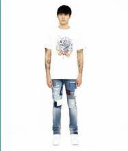 CAMISETA S/C CREW "CYBORG" EN BLANCO 