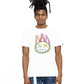 S/S CREW T "BARBED WIRE SHIMUCHAN" IN WHITE