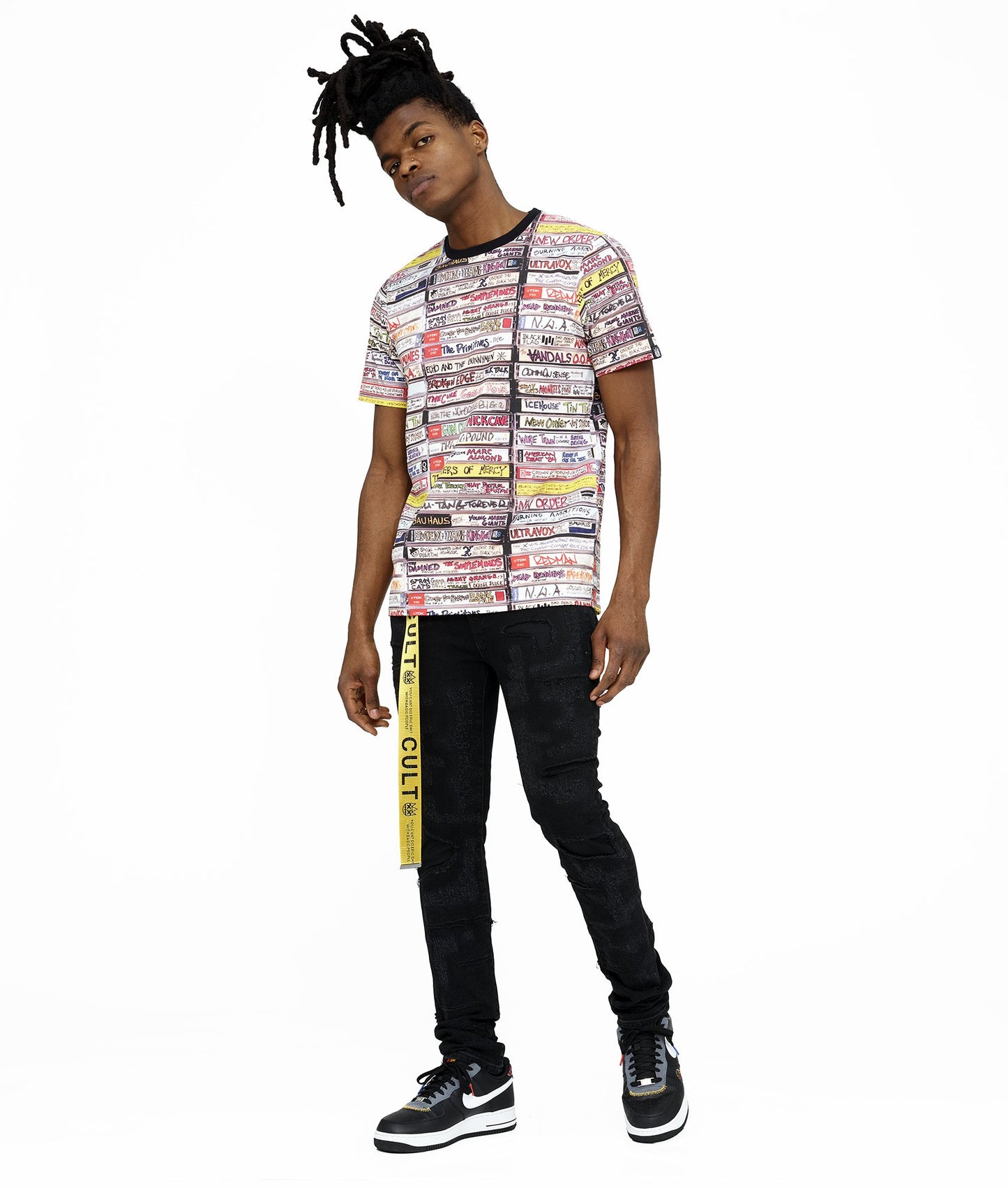 PUNK SUPER SKINNY STRETCH BELTED IN GRUNDGE