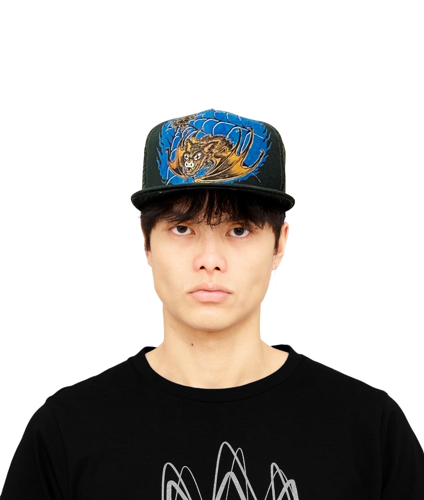 VISERA TRUCKER DE MALLA CON LUCKY BASTARD EN NEGRO 