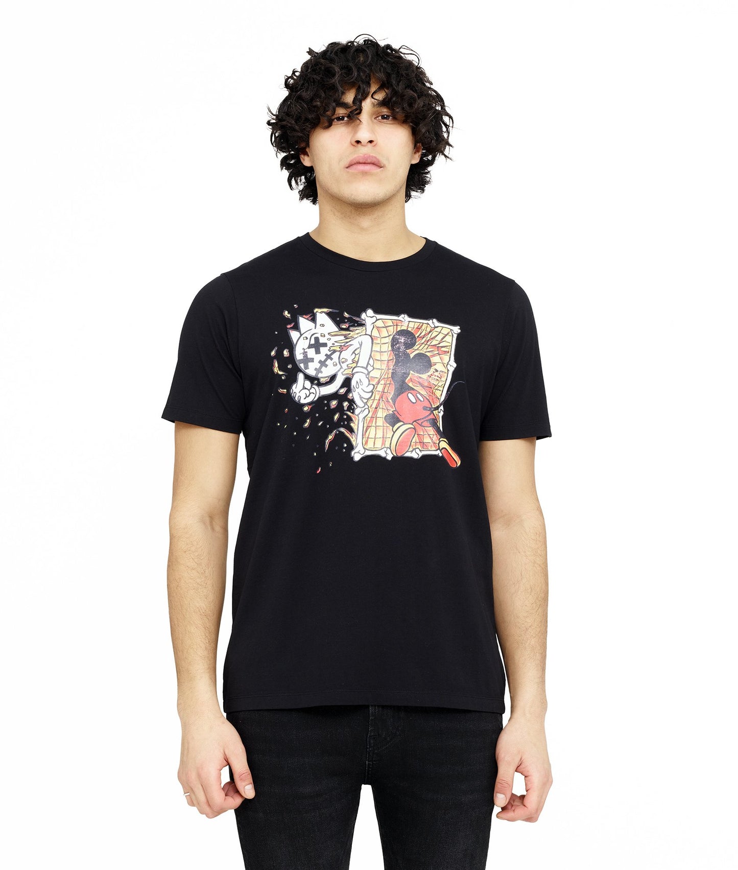 S/S CREW T "TRANSFORM" IN BLACK