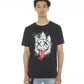 CAMISETA MANGA CORTA CUELLO REDONDO "POLLACK" EN NEGRO 