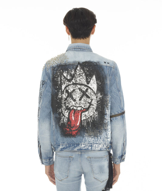 CHAQUETA TIPO V CON CREMALLERA FRONTAL Y CREMALLERA EN EL CODO EN POLLOCK 