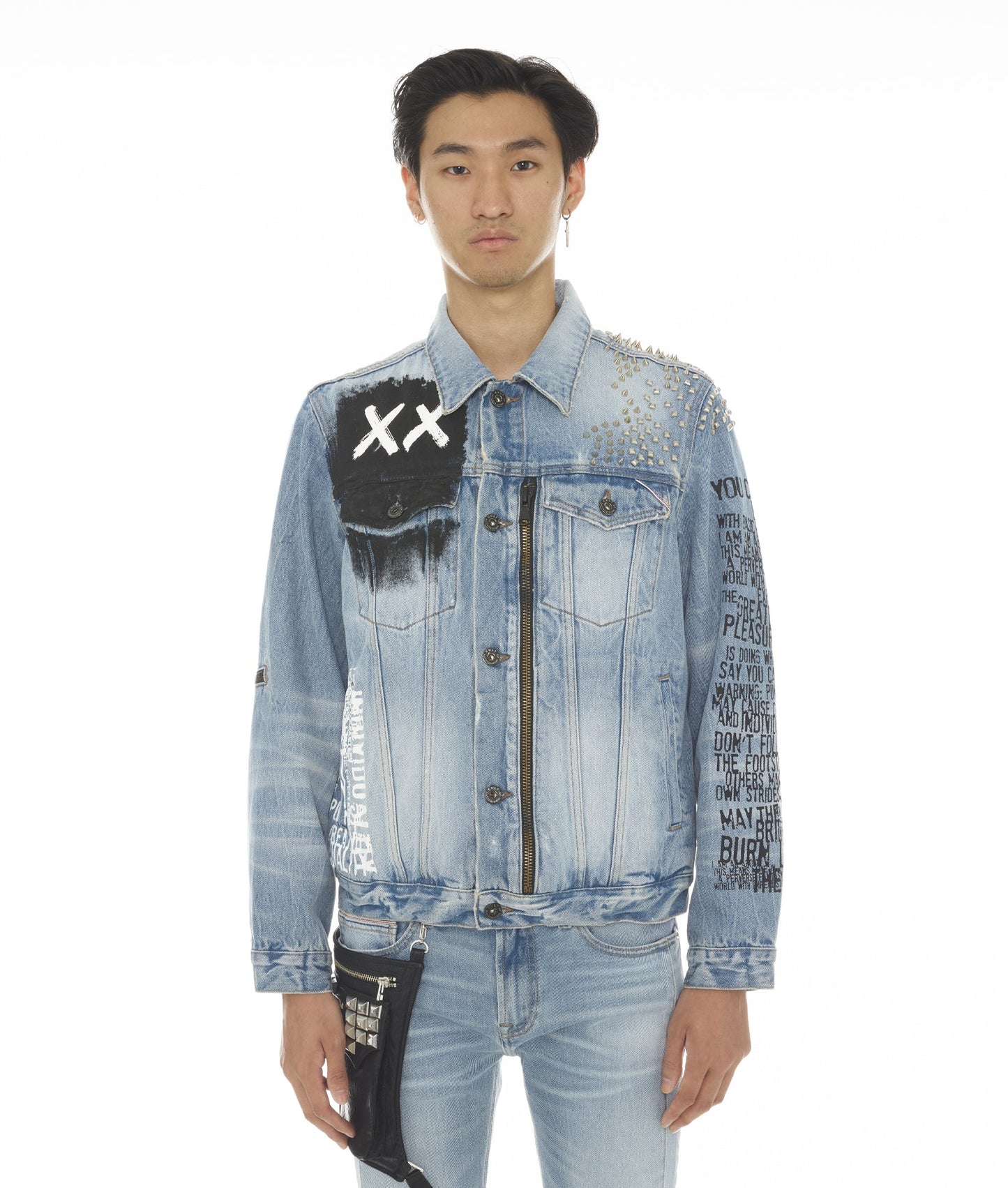 TYPE V JACKET WITH ZIPPER FRONT & ZIP ELBOW IN POLLOCK
