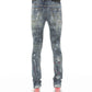 PUNK SUPER SKINNY STRETCH w/ACAI BELT IN CHAOS