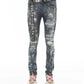 PUNK SUPER SKINNY STRETCH w/ACAI BELT IN CHAOS