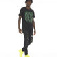 CAMISETA MANGA CORTA CUELLO REDONDO "MATRIX" EN NEGRO 