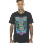 SHORT SLEEVE CREW NECK TEE "SEE, HEAR, SPEAK" IN BLACK