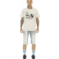 SHORT SLEEVE CREW NECK TEE "BAD BOY MICK"' IN SILVER GREY