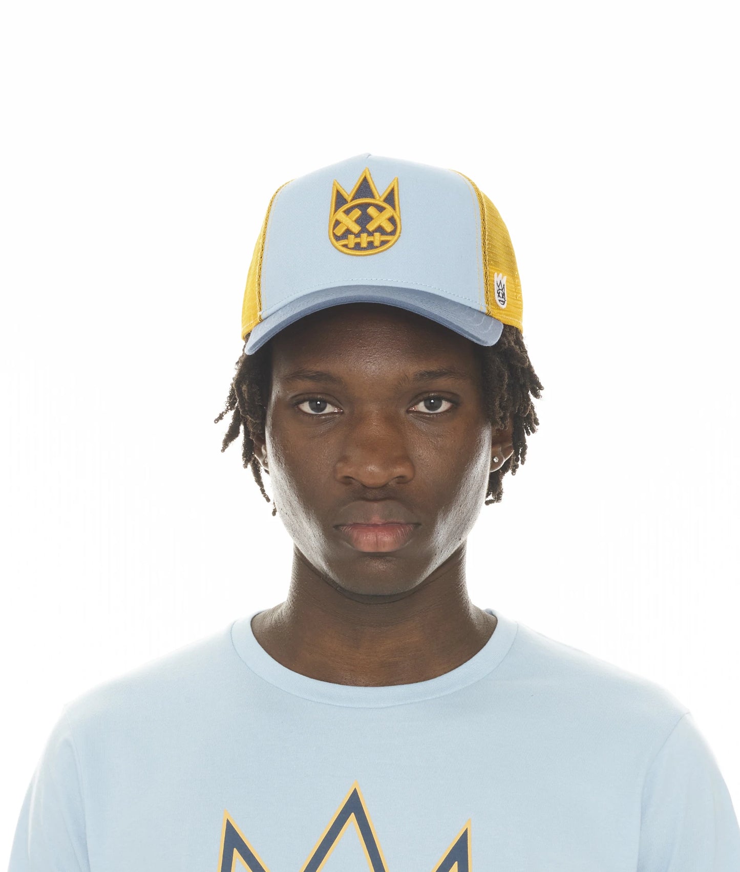 TRUCK CLEAN LOGO MESH BACK BABY BLUE CROWN / NAVY VISOR IN BABY BLUE