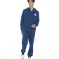 FRENCH TERRY ZIP HOODED SWEATSHIRT IN COBALT