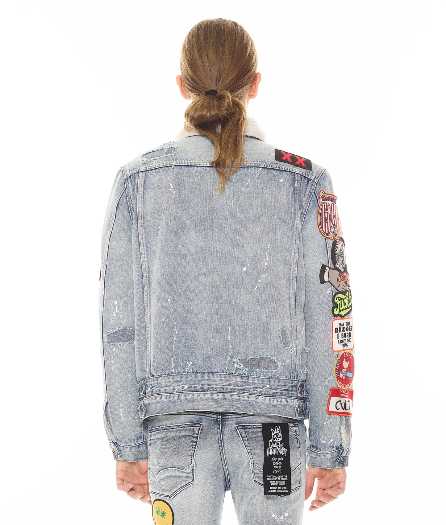TYPE III DENIM JACKET DOUBLE WAISTBAND IN ACID