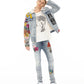 TYPE III DENIM JACKET DOUBLE WAISTBAND IN ACID