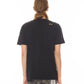 SHORT SLEEVE CREW NECK TEE "50% MISS YOU" IN BLACK