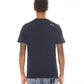 SHORT SLEEVE CREW NECK TEE "TAPE SHIMUCHAN" IN NAVY
