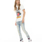 CAMISETA MANGA CORTA CUELLO REDONDO "SMOKING SHIMUCHAN" EN BLANCO 