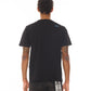 SHORT SLEEVE CREW NECK TEE "ACID TRIP LOGO" IN BLACK