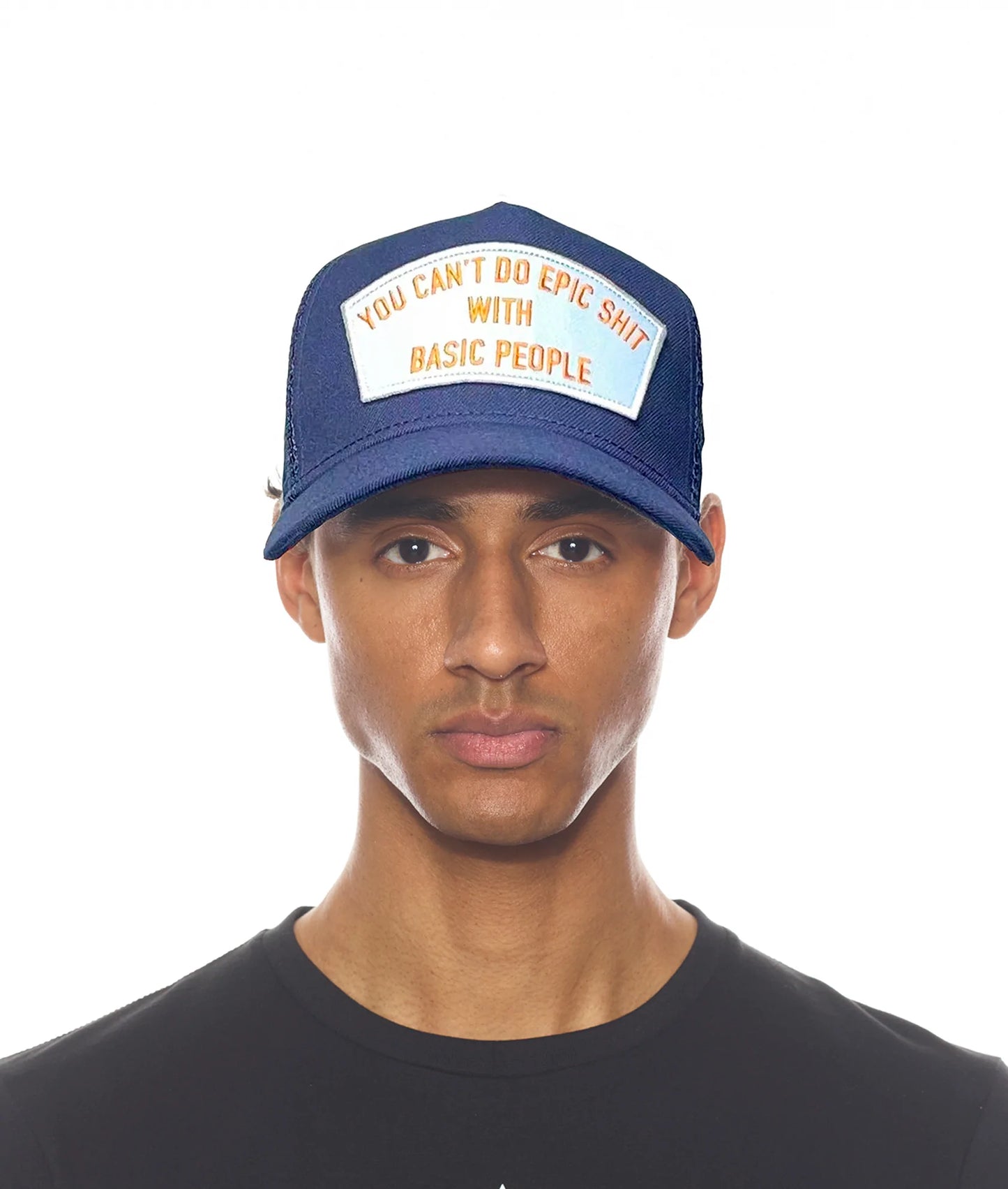 VISERA CURVADA EPIC SHIT MESH BACK TRUCKER EN AZUL MARINO 