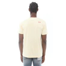 SHORT SLEEVE CREW NECK TEE "SHIMU-LISA" IN CREAM