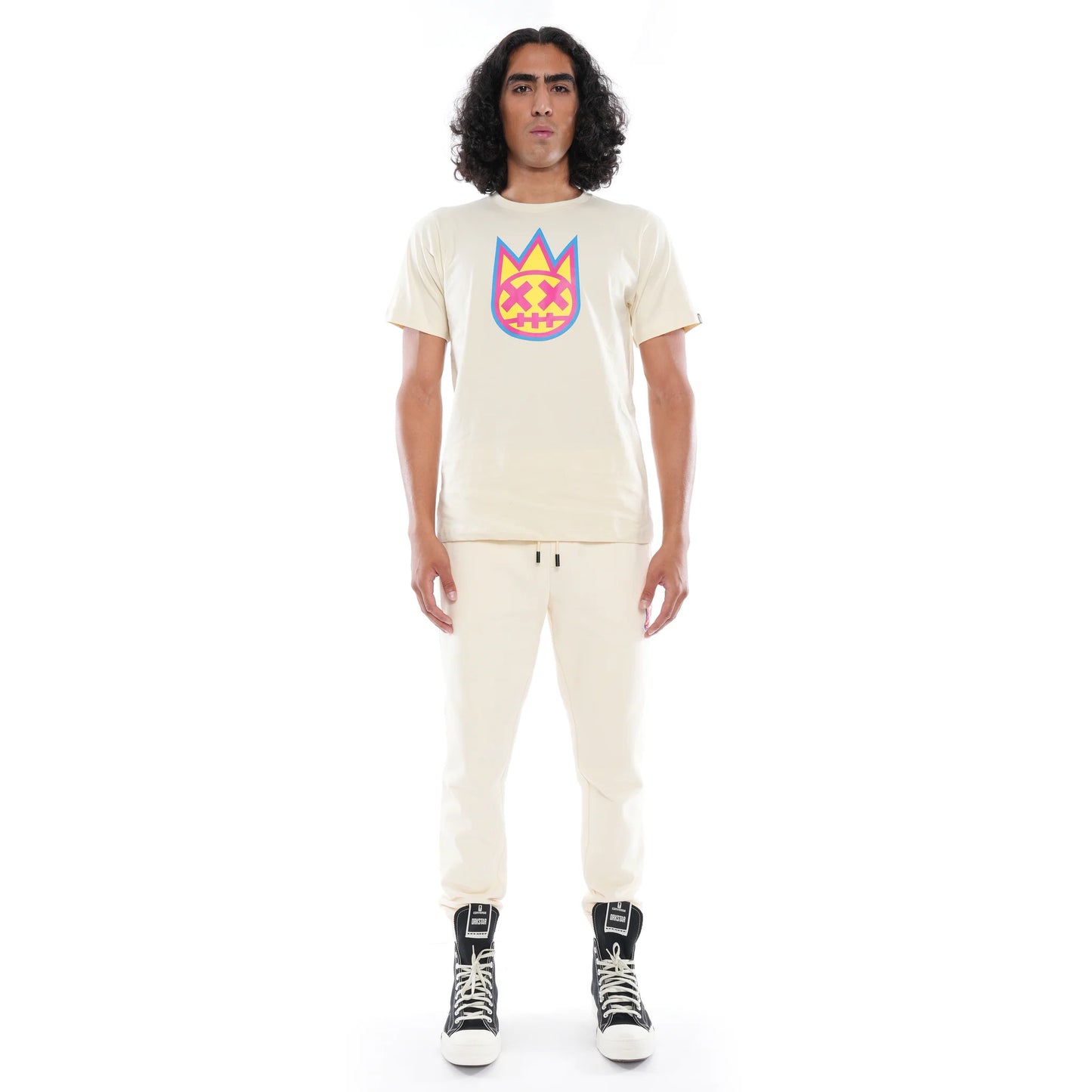 3D CLEAN SHIMUCHAN LOGO SHORT SLEEVE CREW NECK TEE IN WINTER WHITE