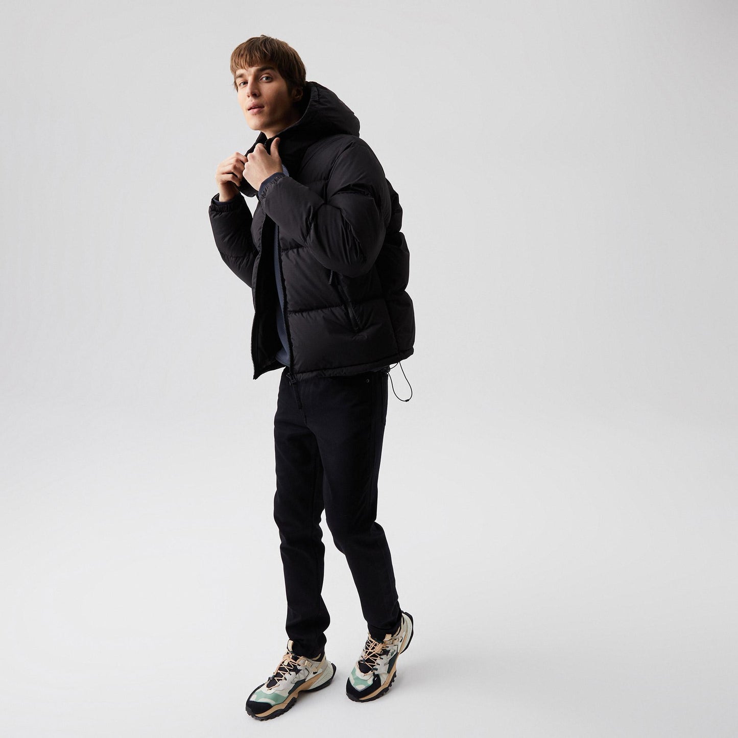 Lacoste Men's Quilted Water-Repellent Short Jacket