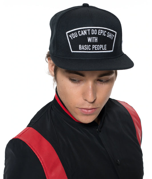 EPIC SHIT MESH TRUCKER CURVED VISOR CAP IN BLACK Regular price $40.00