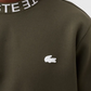 SUDADERA VERDE OLIVA CUELLO REDONDO LETRAS