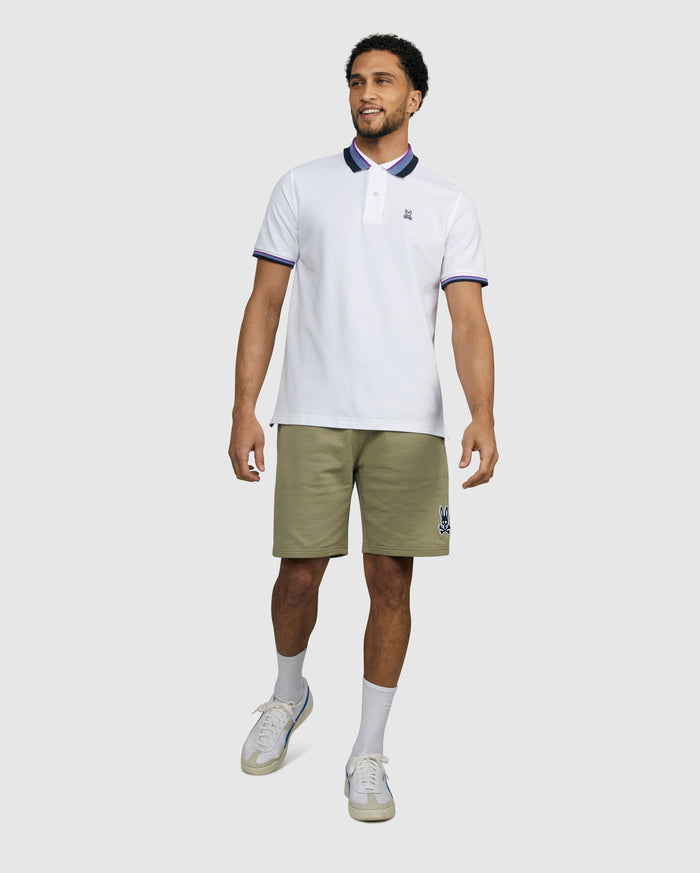 MENS OLIVER NEON TIPPED POLO