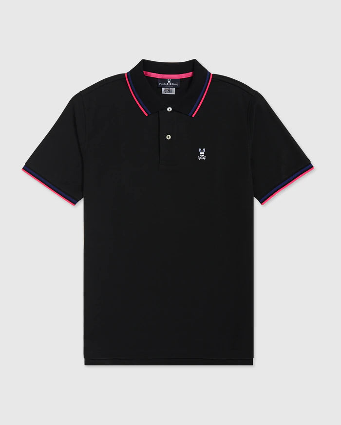 MENS LINCOLN NEON TIPPED POLO