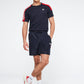 FASCIA PL SHORTS-NAVY/TANGO RED
