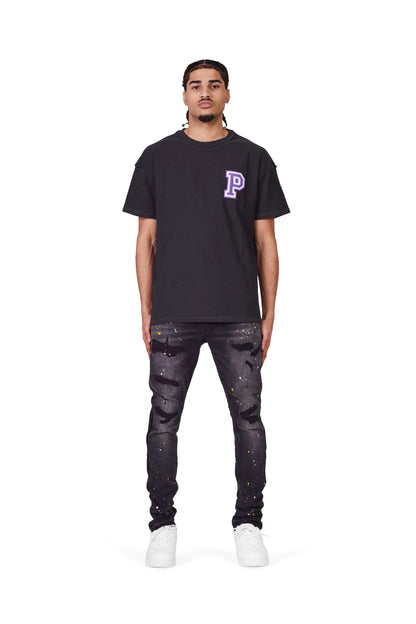 P001 PINTURA DE LAVADO NEGRO EXCLUSIVO DE LAVADO DE JEAN SKINNY DE BAJO TIRO