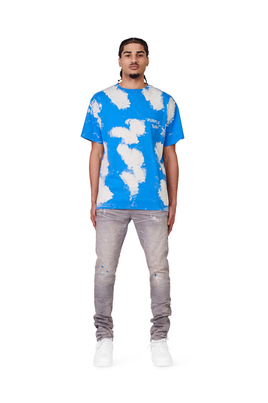 P001 Low Rise Skinny Jean Grey Dirty Destroy